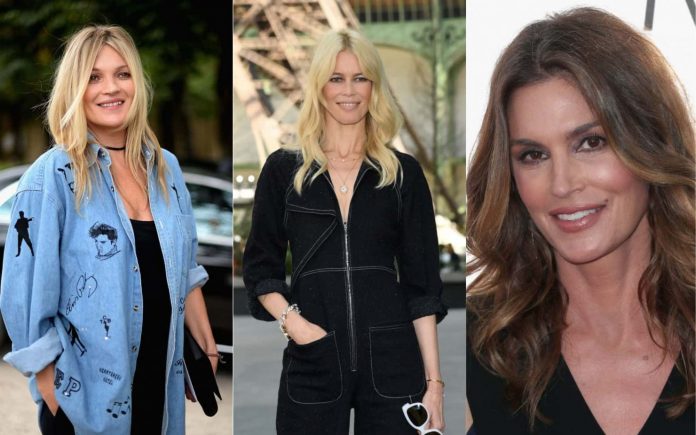 Kate Moss Claudia Schiffer Cindy Crawford