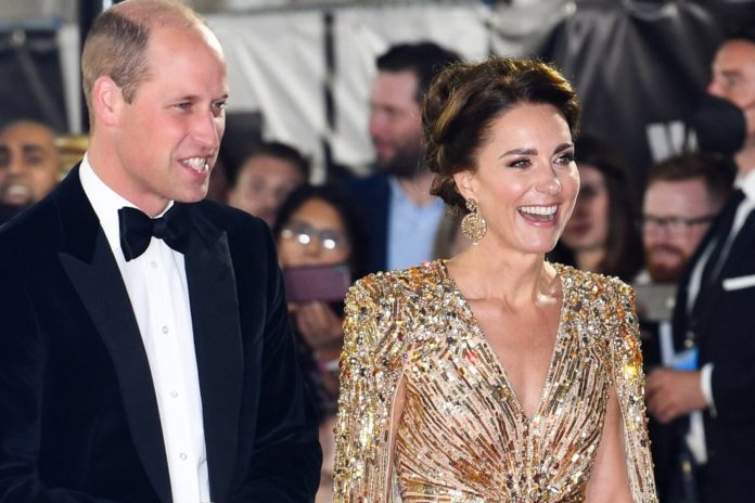 Prinz William und Herzogin Kate bei der James-Bond-Premiere. / Source: imago/PA Images