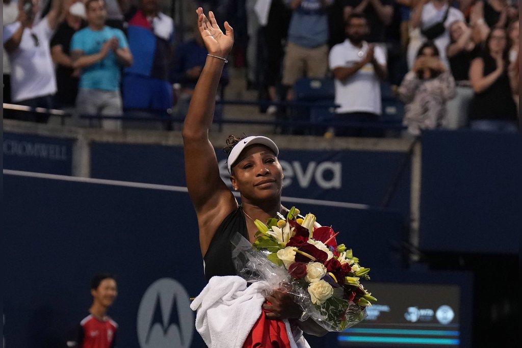 Serena Williams nach ihrem wohl letzten Match in Toronto. / Source: imago images/ZUMA Press