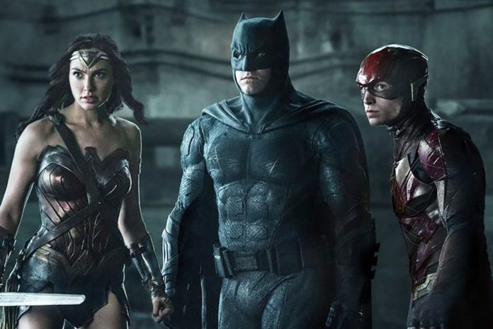Wonder Woman (Gal Gadot), Batman (Ben Affleck) und The Flash (Ezra Miller) in 