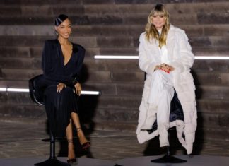 Gefahr für Flugverkehr: Polizei beendet “GNTM”-Umstyling-Folge Siebte dieses Mal mit Heidi bei den Models aus: Gast-Jurorin und Supermodel Jourdan Dunn (l.) / Source: © ProSieben / Richard Hübner