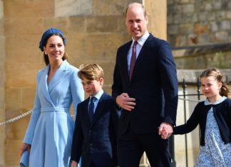 So geht es nach Kates Krebs-Bekanntmachung für die Familie weiter Prinzessin Kate, Prinz William und die Kinder Prinz George und Prinzessin Charlotte beim Besuch des letztjährigen Ostergottesdienstes in der St. George's Chapel. / Source: imago/i Images