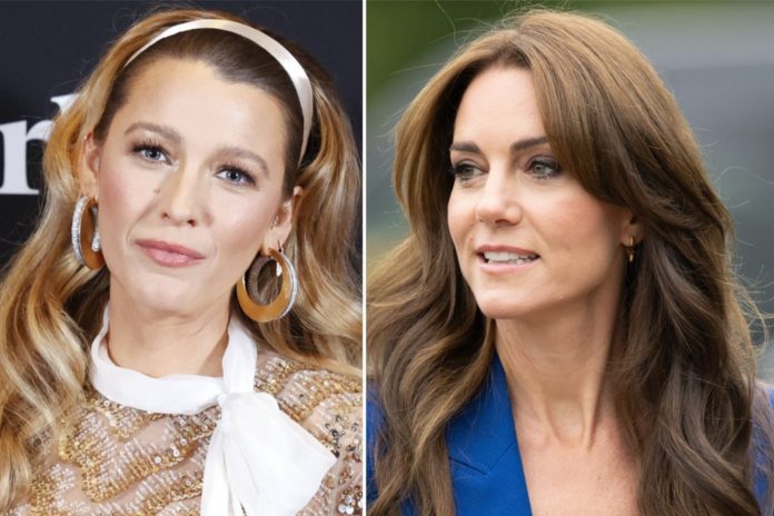 Filmstar und Model Blake Lively (li.) zeigte auf Instagram Reue und wünschte der erkrankten Prinzessin Kate dabei alles Gute. / Source: B. Lenoir/Shutterstock.com / imago/UPI Photo