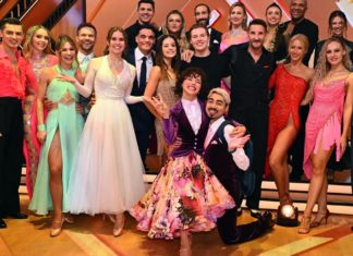 Italienischer Abend bei “Let’s Dance”: Lina Larissa Strahl muss gehen Die Tanzpaare der vierten Live-Show von "Let's Dance". / Source: Foto: RTL / Willi Weber