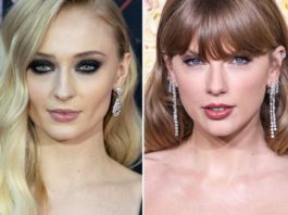 Sophie Turner (l.) war in den vergangenen Monaten oftmals mit Taylor Swift in der Öffentlichkeit gesichtet worden. / Source: lev radin/Shutterstock/Xavier Collin/Image Press Agency/ddp/Sipa USA