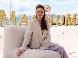 Janina Uhse auf dem Magnum-Event in Cannes. / Source: Getty Images