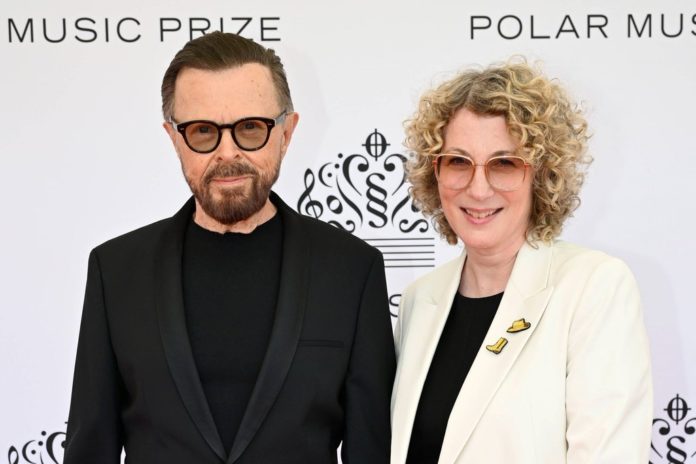 Björn Ulvaes besuchte am 21. Mai 2024 zusammen mit seiner Freundin Christina Sas die Polarmusikpreis-Verleihung in Stockholm. / Source: IMAGO/Jessica Gow/TT