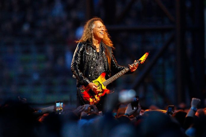 Kirk Hammett beim Metallica-Konzert. / Source: Mark Wieland/Getty Images