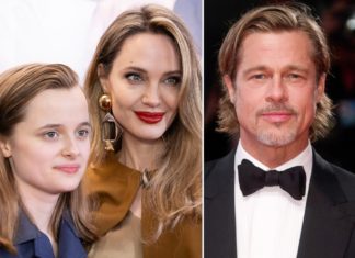 Ansage an Brad Pitt? Tochter Vivienne verzichtet auf seinen Nachnamen Bei der Premiere von "The Outsiders" im April in New York zeigten sich Vivienne und Angelina Jolie vertraut. Den Nachnamen ihres Vaters Brad Pitt hat die 15-Jährige im Programmheft abgelegt. / Source: Andrea Raffin/Shutterstock.com / Janet Mayer/INSTAR/ddp images