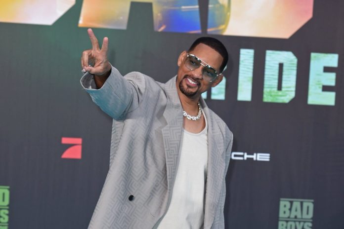 Will Smith bei seinem Auftritt in Berlin. / Source: imago/Gartner