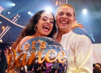 Gabriel Kelly: Das plant er nach seinem “Let’s Dance”-Sieg Überglücklich: Gabriel Kelly und Malika Dzumaev nach ihrem Sieg der "Let's Dance"-Staffel 2024. / Source: RTL/Stefan Gregorowius