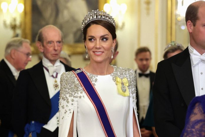 Prinzessin Kate bei besagtem Staatsbankett. / Source: imago images/i Images