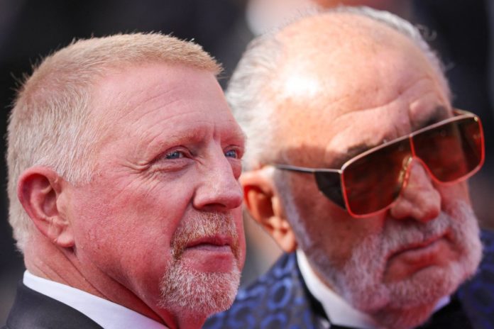 Besonderes Treffen in Cannes: Boris Becker und Ion Tiriac. / Source: imago/ABACAPRESS