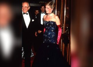 Bei Auktion: Prinzessin Dianas Outfits bringen Millionen ein Dieses Kleid von Prinzessin Diana wurde versteigert. / Source: imago/Avalon.red