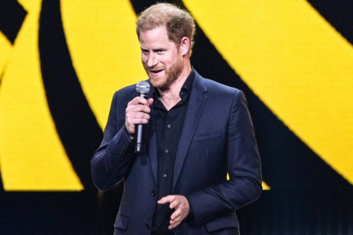 Prinz Harry während der Invictus Games 2023 in Düsseldorf. / Source: imago/Avalon.red