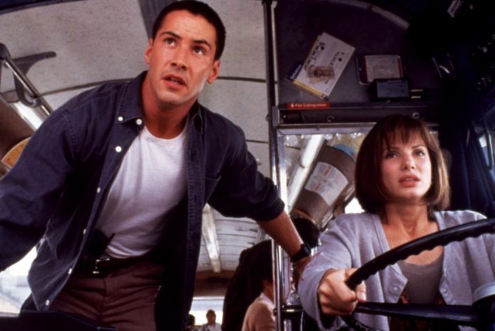 Keanu Reeves und Sandra Bullock drückten 1994 aufs Action-Gaspedal. / Source: MGM / Courtesy Everett Collection