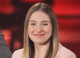 Bianca Heinicke bestätigt offiziell neue Beziehung Bianca Heinicke während einer TV-Aufzeichnung im Jahr 2019. / Source: imago images/POP-EYE