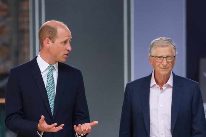 Prinz William und Bill Gates in London. / Source: imago/i Images