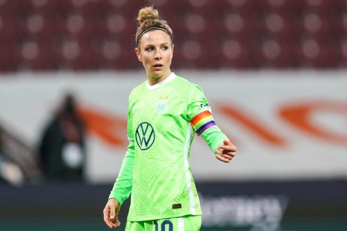 Svenja Huth spielt aktuell bei Bundesligist VfL Wolfsburg / Source: VfL Wolfsburg/Svenja Huth