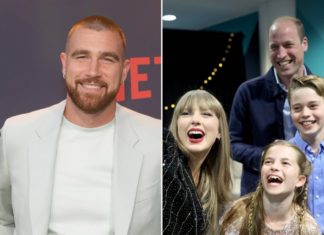 Travis Kelce über Prinzessin Charlotte: “Sie war ein Superstar” Travis Kelce lernte bei einem Konzert von Freundin Taylor Swift vergangene Woche Prinz William, Prinz George und Prinzessin Charlotte kennen. / Source: imago/Newscom / EyePress / AdMedia/ImageCollect