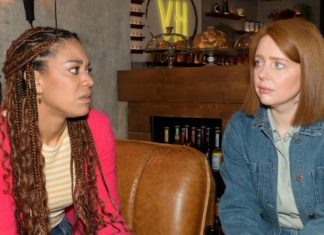 Das passiert heute in den Soaps "GZSZ": Flo (l.) sucht in Ihrer Unsicherheit bezüglich Jonas bei Toni Rat. / Source: RTL / Rolf Baumgartner