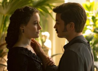 “Sisi” geht weiter: Dreharbeiten für Staffel vier sind gestartet Dominique Devenport und Jannik Schümann als Sisi und Franz. / Source: RTL / Armands Virbulis