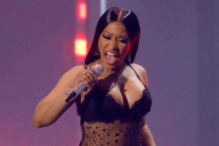 Nicki Minaj, hier bei den MTV Video Music Awards 2023, wird am 2. Juni nicht in Amsterdam auftreten. / Source: imago images/UPI Photo