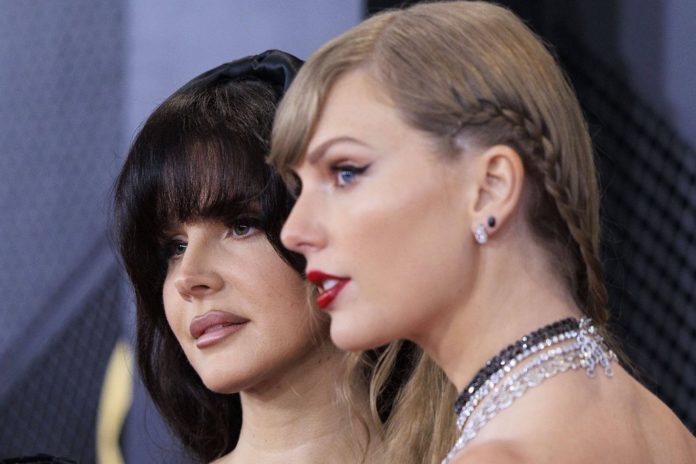 Lana Del Rey und Taylor Swift bei der diesjährigen Grammy-Verleihung. / Source: imago/ZUMA Wire