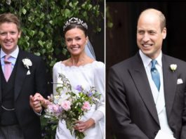 In Anwesenheit von Prinz William schlossen Hugh Grosvenor und Olivia Henson am Freitag den Bund fürs Leben. / Source: imago images/Cover-Images / imago/i Images