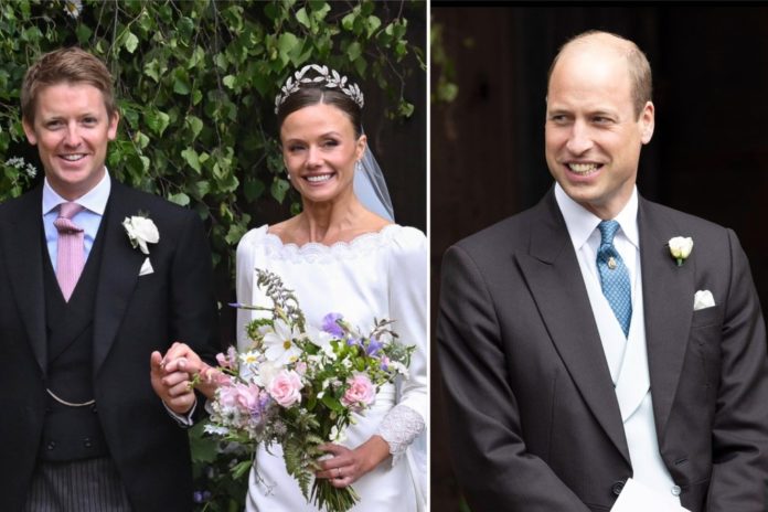In Anwesenheit von Prinz William schlossen Hugh Grosvenor und Olivia Henson am Freitag den Bund fürs Leben. / Source: imago images/Cover-Images / imago/i Images