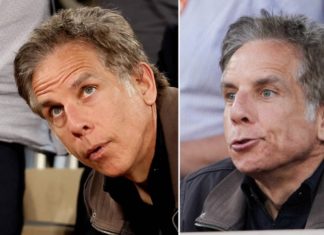 Wilde Grimassenshow: Ben Stiller mit Frau und Tochter bei French Open Ben Stiller verfolgte das Match zwischen Carlos Alcaraz und Stefanos Tsitsipas aus der ersten Reihe. / Source: IMAGO/Bestimage / IMAGO/Bestimage