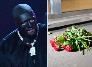 Rapper C.Gambino in seiner Heimat Schweden erschossen Am Ort der Tat wurden zu Ehren von C.Gambino Blumen niedergelegt. / Source: imago/TT / imago/TT