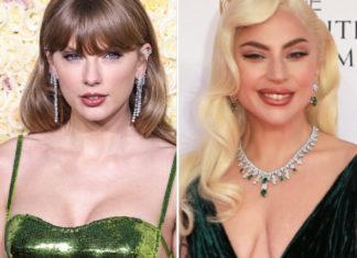 Jetzt stellt sich Taylor Swift schützend vor Lady Gaga Taylor Swift (l.) setzt sich für ihre geschätzte Kollegin Lady Gaga ein. / Source: Fred Duval/Shutterstock.com/Xavier Collin/Image Press Agency/ImageCollect
