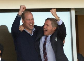 EM-Besuch: Prinz William feiert seinen Geburtstag in Frankfurt vor Prinz William jubelt privat am liebsten für Aston Villa im Stadion. / Source: imago/Paul Marriott