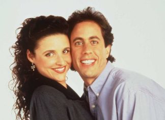Political-Correctness-Streit: Julia Louis-Dreyfus gegen Seinfeld Julia Louis-Dreyfus und Jerry Seinfeld zu alten "Seinfeld"-Zeiten. / Source: imago/Avalon.red
