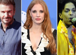 Prince, David Beckham und mehr erhalten Sterne auf dem Walk of Fame Stars wie David Beckham, Jessica Chastain und der verstorbene Prince (v.l.n.r.) werden mit einem Stern auf dem Hollywood Walk of Fame geehrt. / Source: imago images/PA Images/Doug Peters/IMAGO/ABACAPRESS/imago images/ZUMA Press Wire