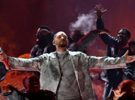 Will Smith kehrt mit neuem Song auf die Bühne zurück Will Smith auf der Bühne der BET Awards. / Source: imago/UPI Photo