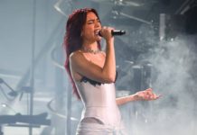Dua Lipa kündigt ihr bislang größtes Konzert an Dua Lipa beim Glastonbury-Festival am 28. Juni. / Source: imago/PA Images