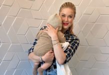 Nina Ensmann ist nach Babypause zurück am “GZSZ”-Set Nina Ensmann mit ihrem Söhnchen. / Source: RTL