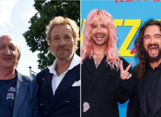 Thomas Gottschalk und Mike Krüger kritisieren Kaulitz-Zwillinge Mike Krüger und Thomas Gottschalk finden, Bill und Tom Kaulitz (v.l.n.r.) meckern zu viel. / Source: IMAGO/Manfred Siebinger / IMAGO/Eventpress
