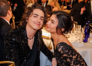 Doch keine Trennung bei Kylie Jenner und Timothée Chalamet? Timothée Chalamet und Kylie Jenner bei den Golden Globes im Januar. / Source: Christopher Polk/Golden Globes 2024