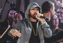 Rapper Eminem kündigt sein neues Album mit einem Horrorvideo an Eminem meldet sich vier Jahre nach seinem letzten Album mit neuen Songs zurück. / Source: Jacob giampa/Shutterstock.com
